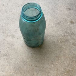 Green  Antique Canning Jars 