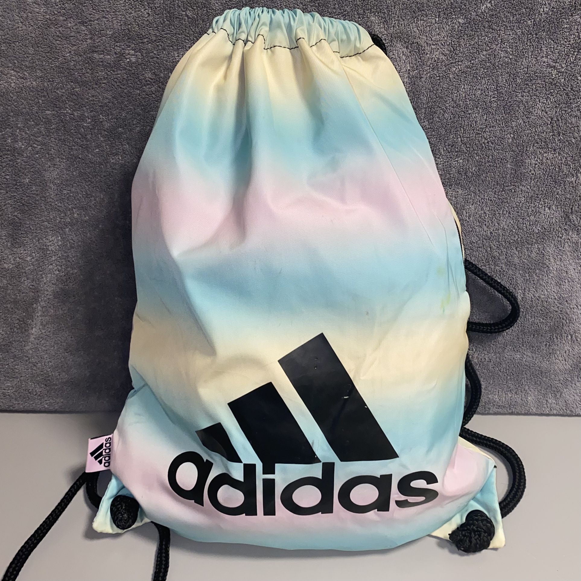 Adidas Ready Sackpack/Backpack, Gradient Flash Aqua/Black
