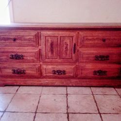 Solid Oak Wood Bedroom Set