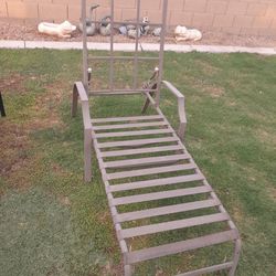 1 Outdoor Metal Patio Chaise Lounge Pool Chair