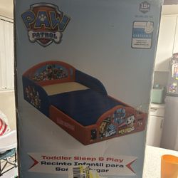 Paw Patrol Toddler Bed & Play