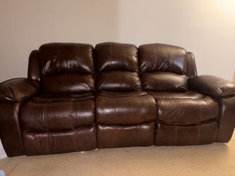 Power Reclining Chocolate brown Couch