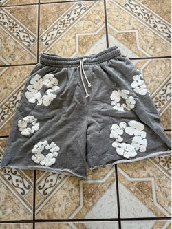 Denim tear shorts, size medium