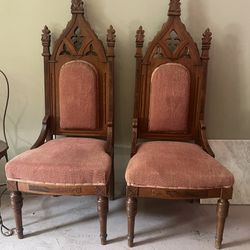 Vintage Gothic End Chairs