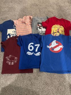 Lot of 7 Mixed Graphic T-Shirts boys size 7