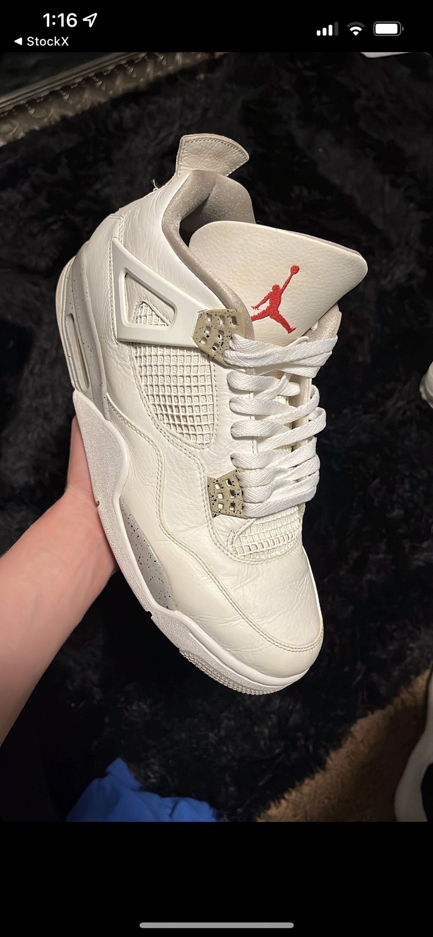 Jordan 4 White Oreo Size 12