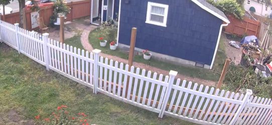 White Vinyl Fence approx. 40ft
