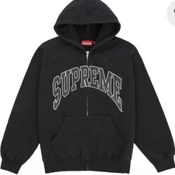 Supreme CRACKED Raglan Zip up Size: Medium