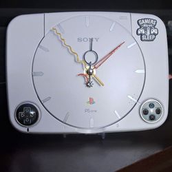 Custom Handmade PlayStation One Slim PSONE Clock Gamer Gift Man Cave Nostalgia 