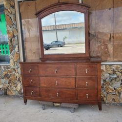 Dresser With Mirror Chest Of Drawers Storage Cabinet Close Organizer Estante 