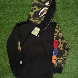 Bape black jacket size small