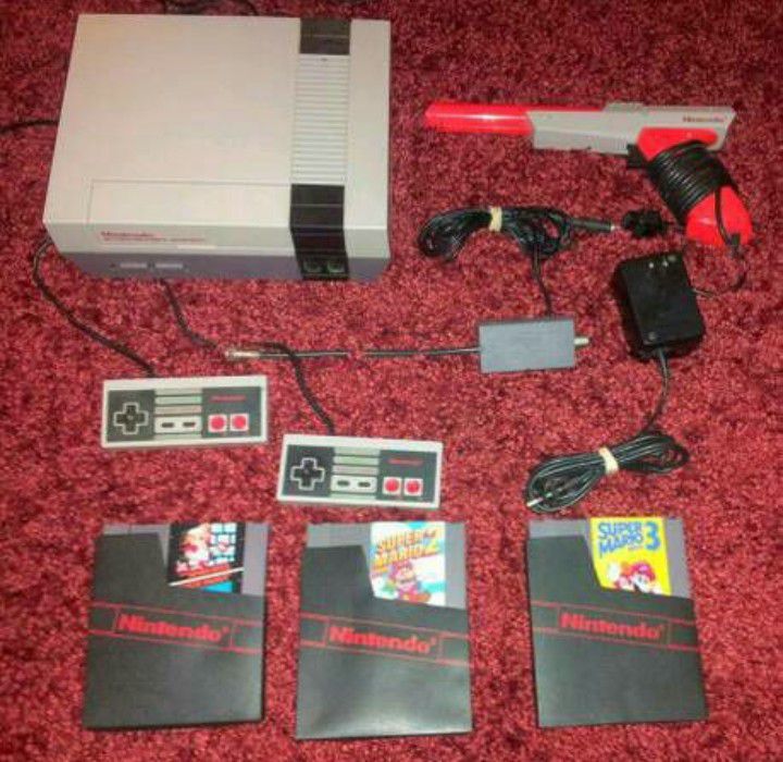 The Original Nintendo Nes Gaming Console Set