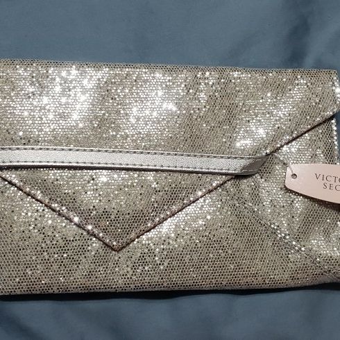 Victoria's Secret Sparkly Silver Clutch
