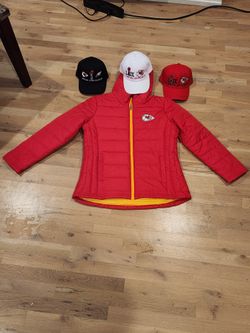 womens Kansas city chief coat size large and xl 