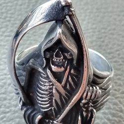 Size 13 Steel Reaper Ring