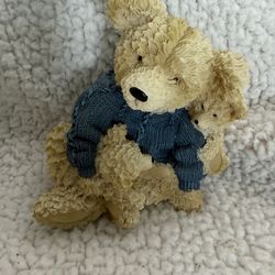 Cute Teddy Bear Figurine w/ Sweater – Home Decor Accent