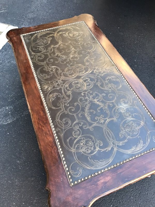 Coffee Table with tin top