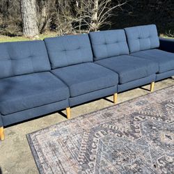 *FREE DELIVERY* Navy Blue 4 Seater Burrow Nomad Sofa 