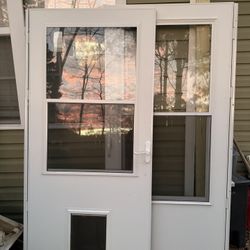 Doggy Door And Regular Door 