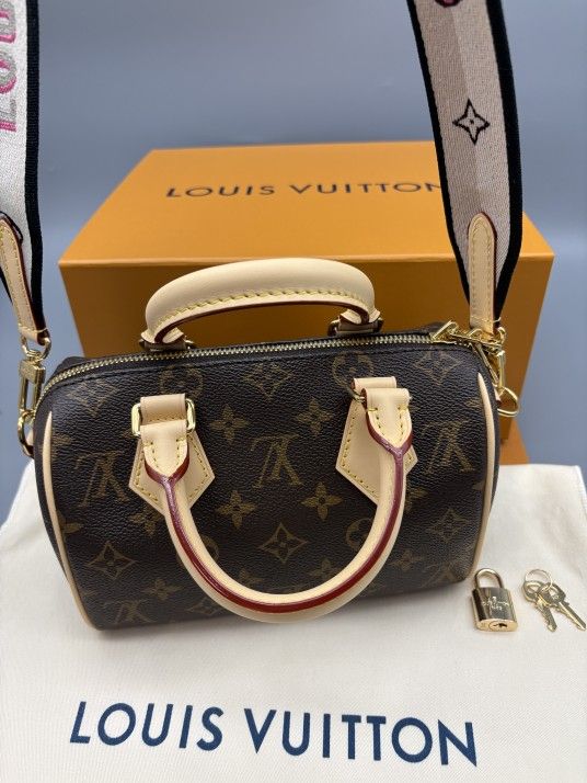 LOUIS VUITTON Monogram Speedy 20 Shoulder Bag