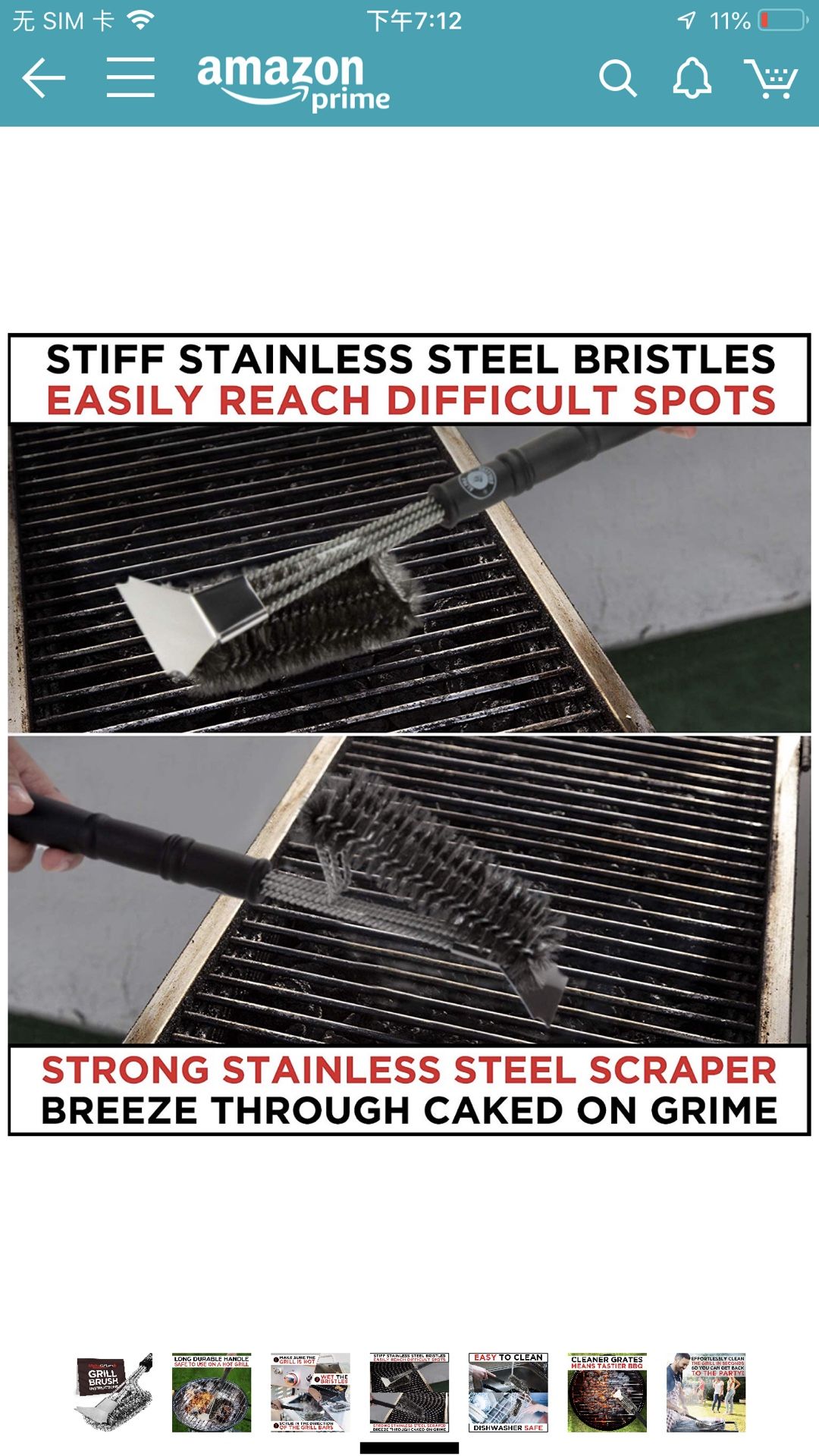 Brand new Alpha Grillers Grill Brush and Scraper. for Sale in