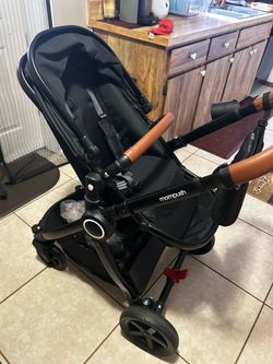 Mompush 3-in-1 Luxury Stroller & Bassinet Combo (With Toddler Stand-On Board!)
