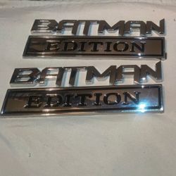 Batman EDITION Emblems 3D Badge  Decal for F150 F250 F350 CHROME COLOR
