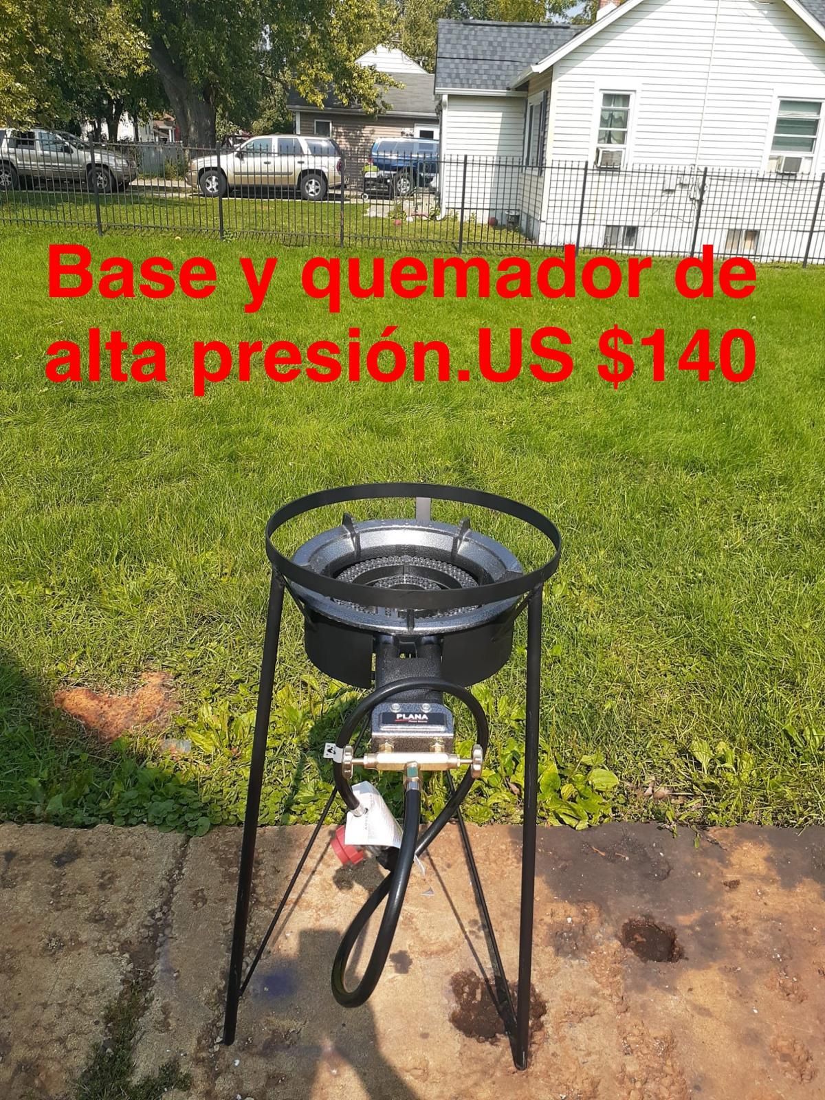 Base Con Quemador De Gas De Alta Presion Para Cocinar Afuera