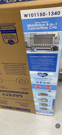 Brand New Delta Middleton 4-1 crib