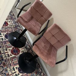 Modern Velvet Stool Bar Chairs