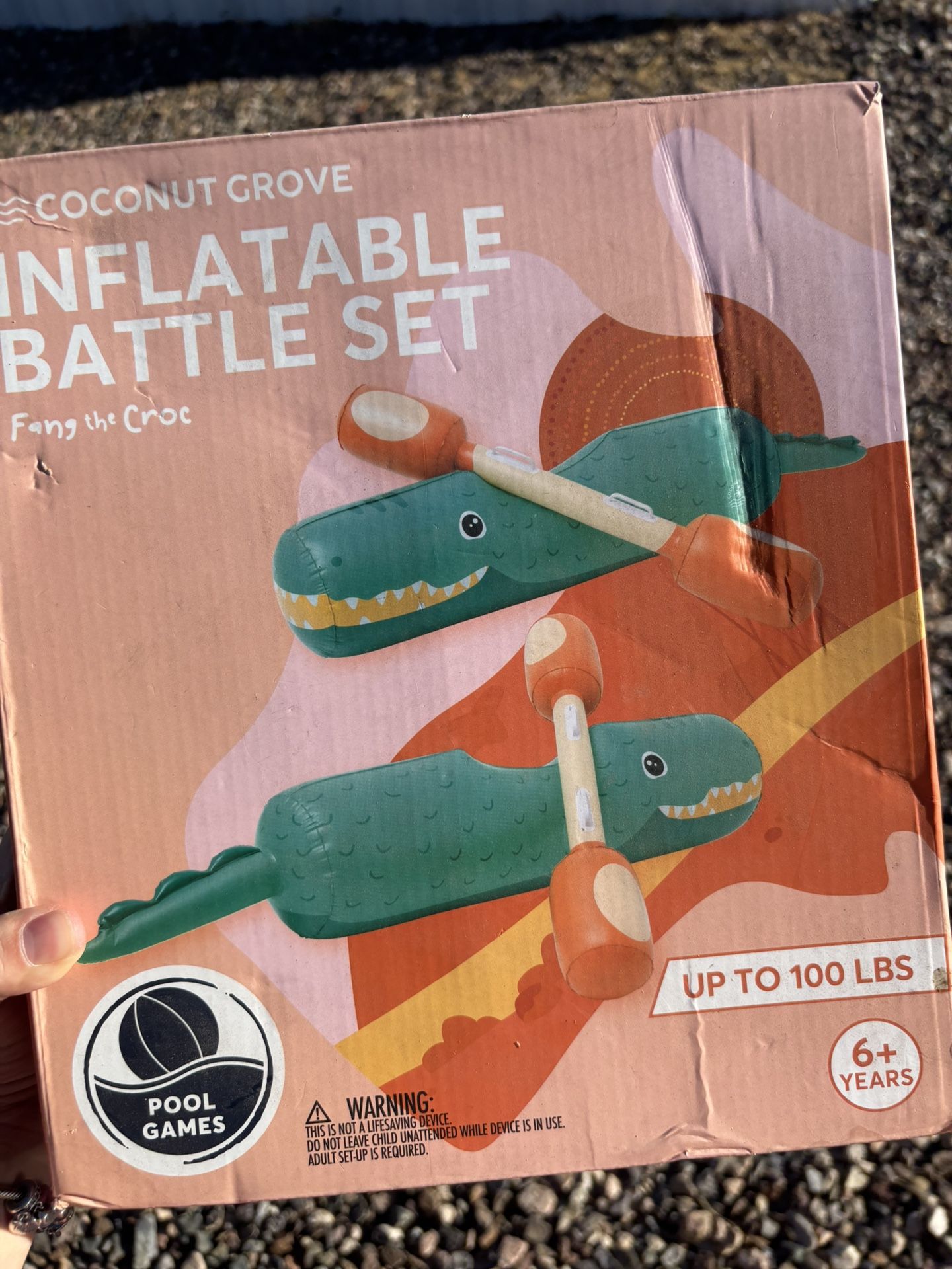 Inflatable Pool Battle Set Crocodile