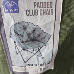 Mac Padded Club Chair With Bag Used Once