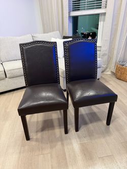 Dining chairs synthetic leather brand new set of 2