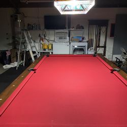 Brunswick Treviso Pool Slate Pool Table/bar Light/cure Rack