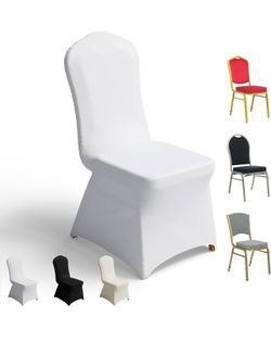 White Banquet Chair Covers 30pcs