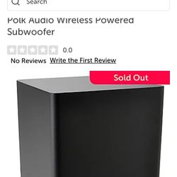 Polk Audio Wireless Subwoofer 8”
