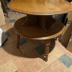 Beautiful Solid Cherry Wood Vintage Coffee Table