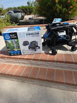 The AR Blue Clean XWM2300 Electric Pressure Washer delivers up to 2,300 PSI and 1.3 GPM
