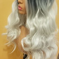 Long Blonde Wavy Wig