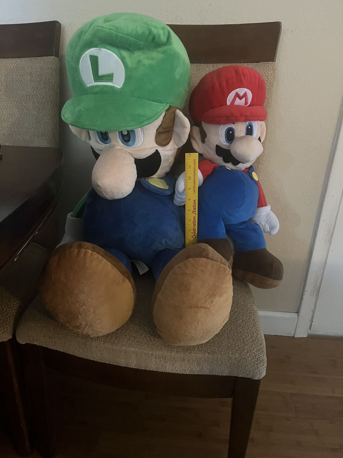 Luigi And Mario Plushies