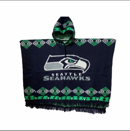 #winter #Poncho #nfl. #seattle #seahwks 38x70