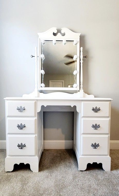 Vanity with mirror