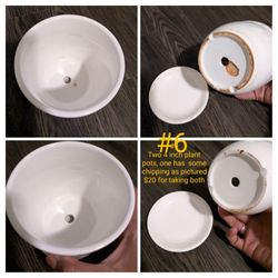 Two 4.5in Plant Pots
