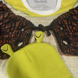Shrek Costume Dress Up + Beanie