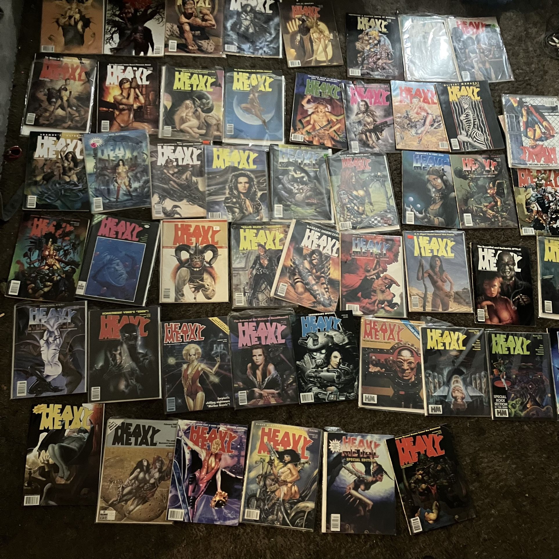 50 Heavy Metal Magazine Lot (1(contact info removed))