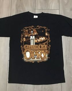 Certified Original GRAND OLE OPRY Members List T-Shirt Medium Black Double-sided