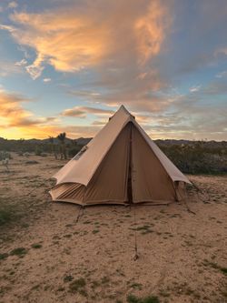 Canvas Camping Tent- Camping, glamping, hot tent, and more.
