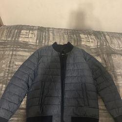 Express Men’s Blue Bomber Jacket Size L 