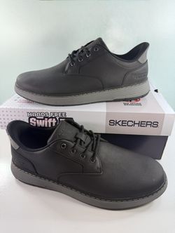 NEW Skechers Men's Swift Fit Casual Shoes Hands Free Relaxed Fit Memory Foam - size 10.5/12