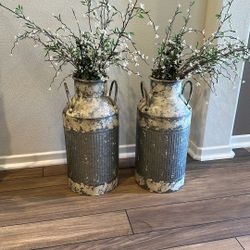 Rustic Canister/Vase Set